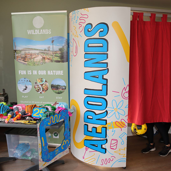 Enclosed Branded Booth hire Galway