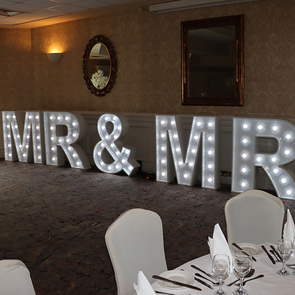 Light-Up Love Hearts & Letters hire Galway